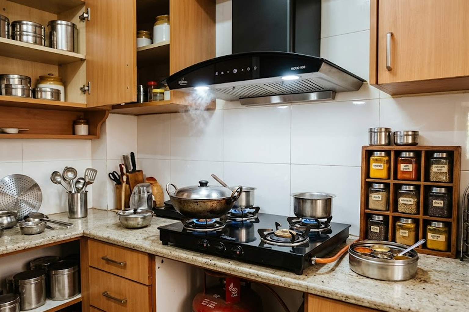 Kitchen chimney filter and maintenance inspection